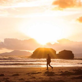 A Donegal beach at sunset