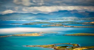 Drowned drumlins at Clew bay Mayo by George Karbus