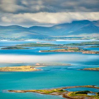 Drowned drumlins at Clew bay Mayo by George Karbus