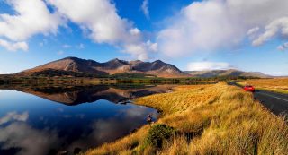 Landscape shot of Connemara national park
