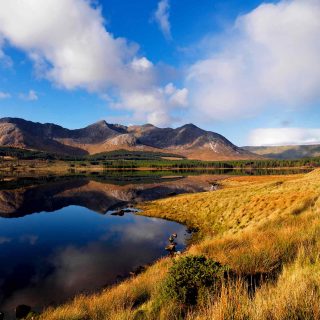 Landscape shot of Connemara national park