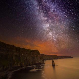A crispy clear night at the Cliffs of Moher by George Karbus DT