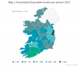 Map 1 Household Disposable Income per Person 2017