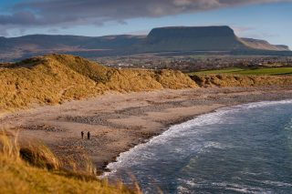 Walkers on the Beach at Streedagh County Sligo.
