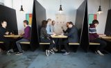 Frankli co-workers and developers at work on UX for HR Tech
