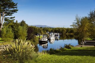 Cruisers moored at Leitrim Village