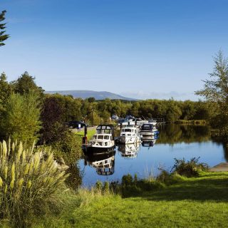 Cruisers moored at Leitrim Village