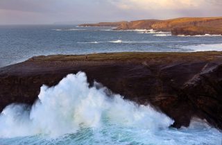 Kilkee Cliffs High Tide Loop Head Peninsula Co Clare