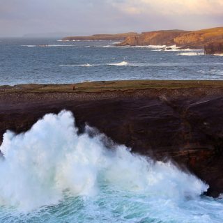 Kilkee Cliffs High Tide Loop Head Peninsula Co Clare