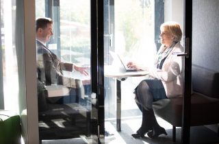 Minister Humphreys in a Remote Working Hub
