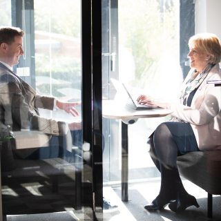 Minister Humphreys in a Remote Working Hub