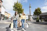 Shopping in Ennis County Clare on a sunny day