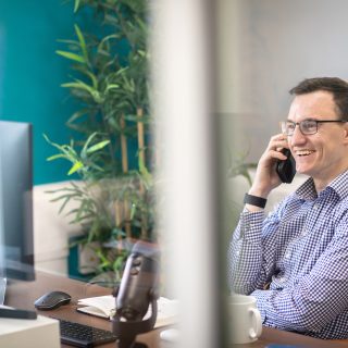 Man at work in an office