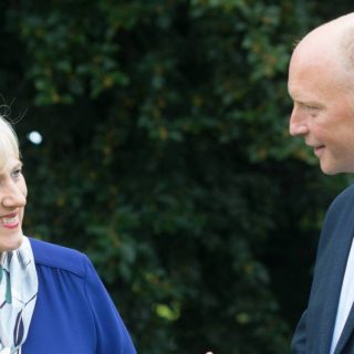 Minister Heather Humphreys and Tomás Ó'Síochaín