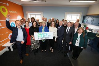 Minister Heather Humphreys TD and members of the Connected Hubs network