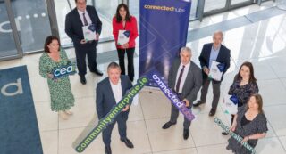 Connected Hubs in partnership with CEAI launch the first Guidance Handbook for Good Governance across the National Hub Network. Photo of the people involved.