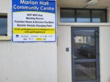 Front door of Marian Hall Community Centre Gorthaganny, Roscommon