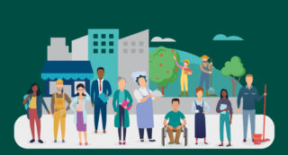 illustration of different kinds of people