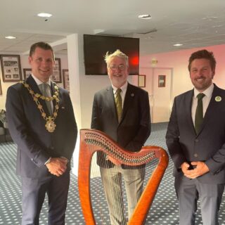 Irish Interceltic Business Forum Eddie Hoare, Mayor of Galway, Niall Burgess Ambassador of Ireland to France and Allan Mulrooney CEO of WDC