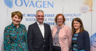 Catherine Caulfield CEO Ovagen, Minister Dara Calleary, Geralding McLoughlin, WDC, Gillian Buckley, WDC